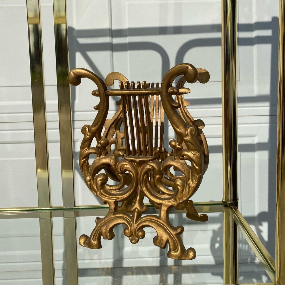 Wrought iron sheet music holder